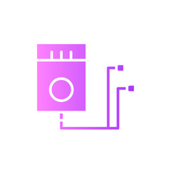 music player gradient icon