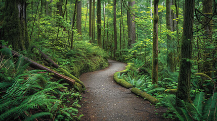 Fototapeta premium Tranquil forest trails