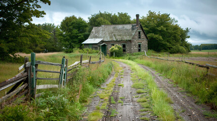 Obraz premium Rural Life Capturing the Simplicity