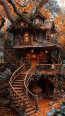Obraz premium a house with a staircase that says the stairs .