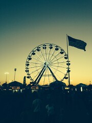 ferris wheel at night