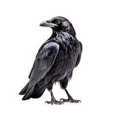 Common crow png, Ai generated