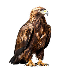 Fototapeta premium Golden eagle png, AI Generated