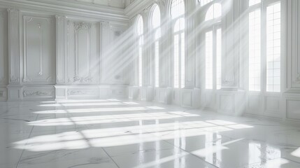 Naklejka premium 真っ白な部屋