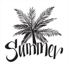 Summer typography t-shirt design, Hand drawn lettering phrase, Greeting cards, templates, mugs, templates, posters, stickers, eps 10. Vector illustration