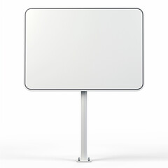 White blank signpost mockup