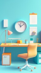 Modern 3d illustration of Marketing concept