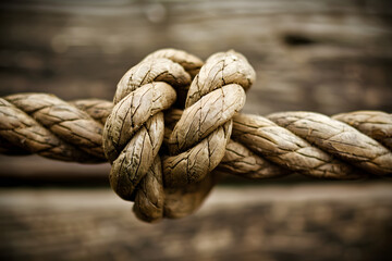 Fototapeta premium Rope knot closeup