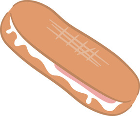 無添加パンのイラスト素材