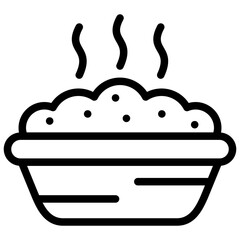 stale food icon illustration design with outline