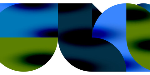 Shadow effect shiny circles and round triangles geometric modern art. Vector Illustration For Wallpaper, Banner, Background, Card, Book Illustration, landing page