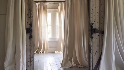 window with curtain