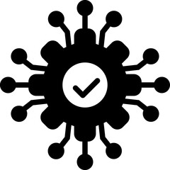 Microservices Glyph Icon Vector