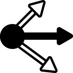 Load Balancing Glyph Icon Vector
