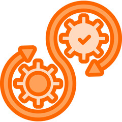 Devops Dual Tone Icon Vector