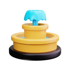 fountain 3d render icon