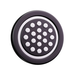 manhole 3d render icon