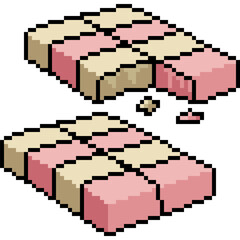 pixel art of white chocolate snack