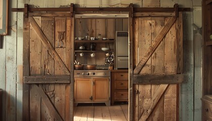 old wooden door