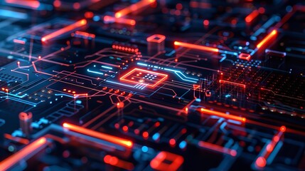 Fototapeta premium Digital keys unlocking a secure gateway in a futuristic cyberspace