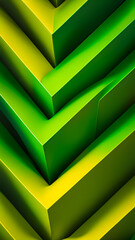 AI generated image of 3d green background