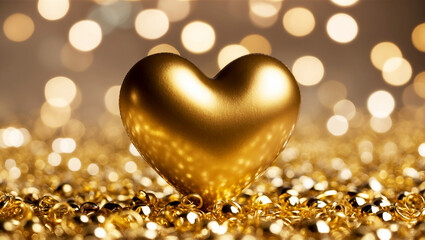 Obraz premium golden heart