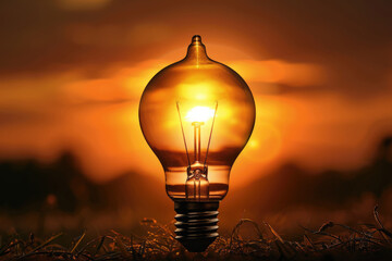 The seaside light bulb, sunrise