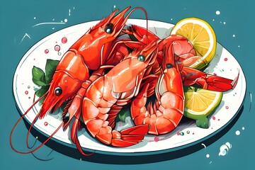 대하구이 일러스트