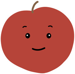 Obraz premium 새콤달콤 여름과일 자두 캐릭터