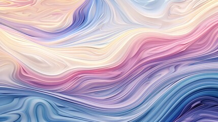 Obraz premium Abstract Fluid Art with Pastel Tones