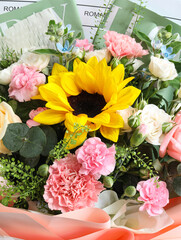 A bouquet of flowers