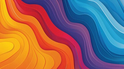 Fototapeta premium Abstract Colorful Wavy Pattern Background