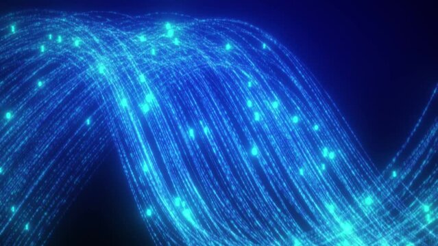 Particle optical fibers and cables transmit data and network signals