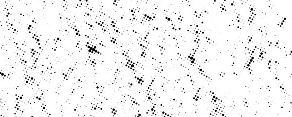 Obraz premium Halftone grit noise texture. Grunge halftone rugged background. Black and white dotted sand noise wallpaper. Retro comic pixelated backdrop. Dirty grainy spots and stains textured overlay. Vector