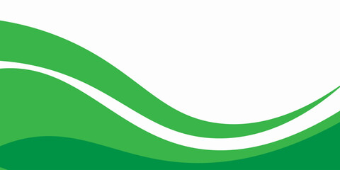 Modern green background. Graphic design pattern background template with dynamic wave shapes. banner