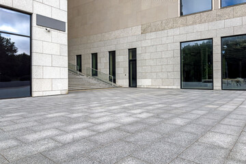 modern office building in city downtown. contemporary urban architecture.