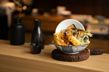 Japanese fried rice with rice