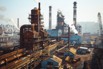 An old steel plant still in production