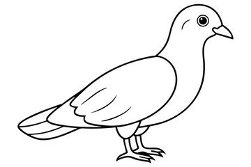 Dovekie icon vector line art illustration