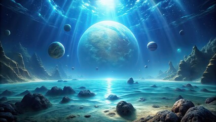 Exploring the vast and boundless depths of Apeiron , Abyss, mysterious, limitless, underwater, exploration, deep sea