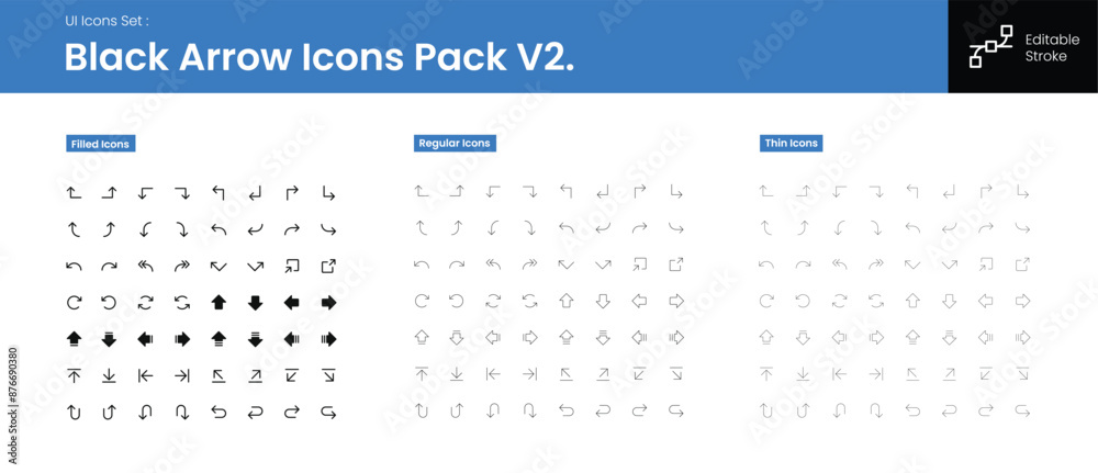 Wall mural user interface icons pack set. the collection has different icons for applications and websites. min