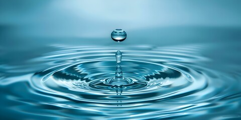 World Water Day Celebrating with a Water Droplet Symbol. Concept World Water Day, Water Conservation, Environmental Awareness, Sustainable Living, Clean Water Access