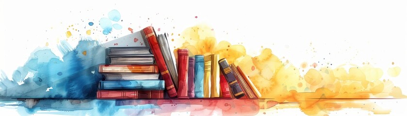 A book shelf with many books on it