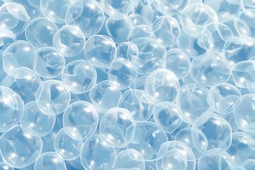 Bubble texture background vector illustration, round and spherical air-filled surface.