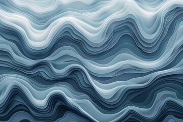 Fototapeta premium Wave texture background vector illustration, curved and fluid undulating surface.