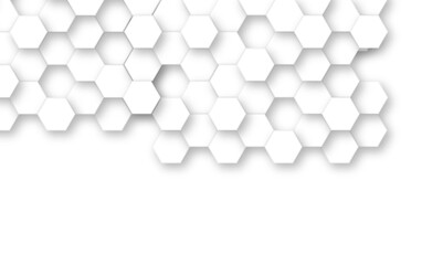 Abstract seamless hexagon pattern background. Abstract hexagon technology design background. Vector Illustration.