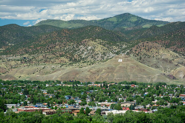 Salida, Colorado in the Rocky Mountains on a Sunny Day
