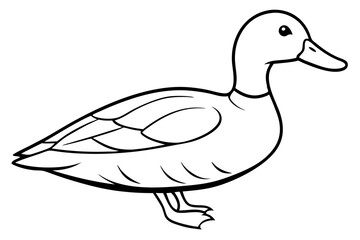 Obraz premium duck vector icon isolated on white background