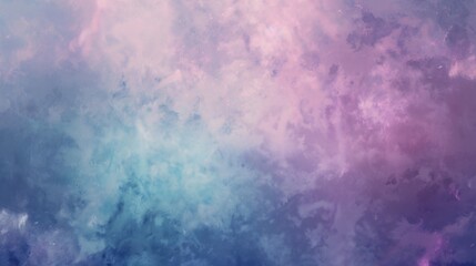 Obraz premium Abstract Watercolor Sky with Pink and Blue Hues