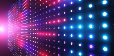 Fototapeta premium Glowing LED Light Trails. Futuristic technology concept